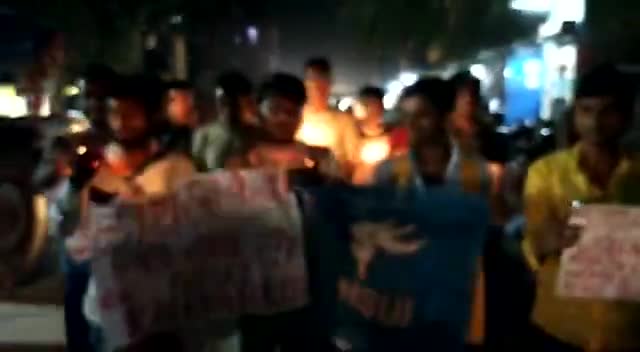 आज खगड़िया NSUI के छात्रों ने हारथस की बेटी को न्याय दिलाने के लिए
 कैंडल मार्च निकाला 
#JusticeForManisha