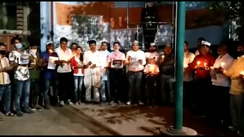 शामली: शामली में हाथरस की घटना के विरोध में कांग्रेसियों ने निकाला कैंडल मार्च #कैंडल_मार्च #कांग्रेस