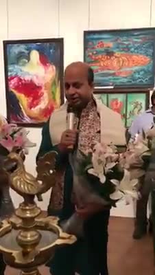 Myself as #ChiefGuest at a Art Exhibition with Prof Biman B Das Padmashree Awardee at Lalit Kala Academy. New Delhi .