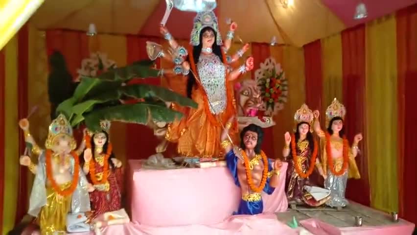 #ज्ञानपुर में यहाँ हुआ दुर्गा पूजा का आयोजन