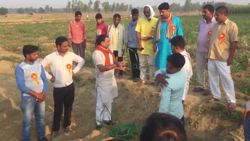 प्रमुख फसल #गन्ने के खेत में सह फसल के रूप में #चना की खेती