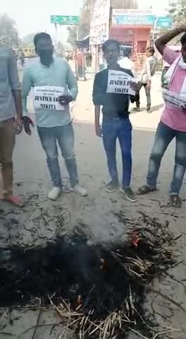 ABVP ने तिर्वा क्रासिंग कन्नौज पर तौफीक अहमद का पुतला फूंका एवं जमकर नारेबाजी की ﻿#abvp_kannauj