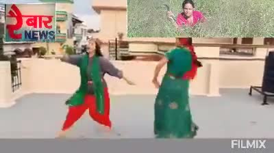बीरोंखाल: #बीरोखाल ##गढ़वाली गाने में दो युवतियों ने# मचाई धूम#