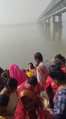 गढ़पुरा: simariya ghat Ganga snan karte samay ..... ﻿#babulChandrajha﻿@#babul Chandra Jha