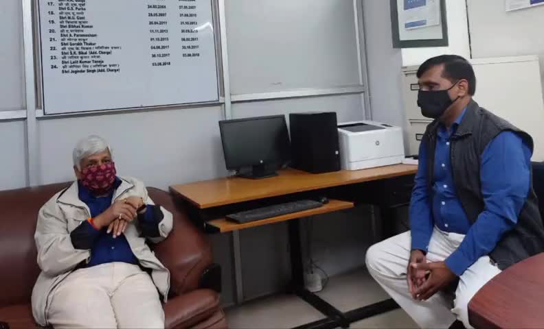 गढ़वा: पलामू सांसद बिडी राम ने दिल्ली में केंद्रीय गंगा बाढ़ कंट्रोल कमीशन के निदेशक से की मुलाकात #सांसद #मुलाकात