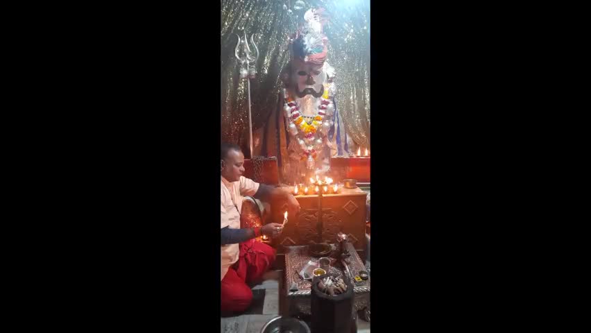 मेड़ता: ﻿#काल भैरव अष्टमी पर रंगत मल भैरव बाबा का किया गया अभिषेक