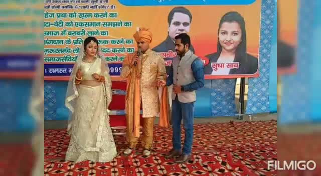 #शादी_नहीं_संदेश (एक विवाह ऐसा भी)
गाजियाबाद में अनोखी एंव महान शादी में
#खाना_बैंक_ट्रस्ट का प्रतिनिधित्व किया।