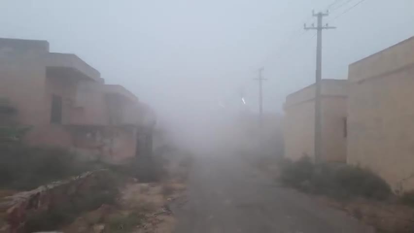 कोहरे के आगोश में लिपटा यह शहर , हर तरफ नजर आई बर्फ की चादर #nagaur #fog