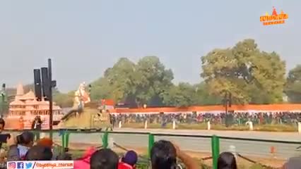 #जय श्री-राम 
#गणतंत्र-दिवस राज पथ की परेड में पहली बार दिखाएं गए राम मंदिर की झांकी दुनियां देखी #आयोध्या की #भव्य-राम