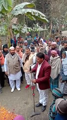 #72वें गणतंत्र दिवस समारोह बिदुपुर प्रखण्ड के सहदुल्लहपुर धोबौली पंचायत में पैक्स भवन पर ललन प्रसाद सिंह की अध्यक्षता मे