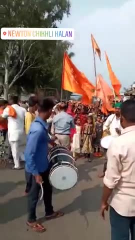 परसिया: #परासिया #न्यूटन में #श्रीराम_जन्मभूमि_मन्दिर_निर्माण #निधि_समर्पण_अभियान निमित्त #कलश_यात्रा का आयोजन किया गया।