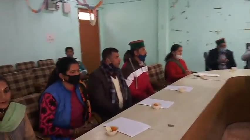 रेणुका: #BDC संगड़ाह के #Congress समर्थित 7 सदस्यों ने सांय 4 बजे ग्रहण की #शपथ
