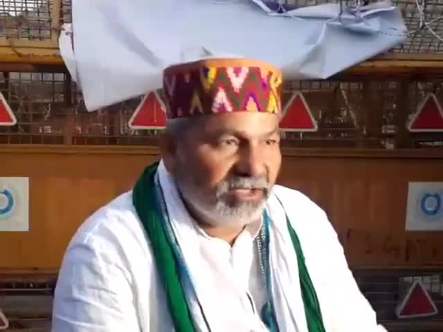 दिल्ली पुलिस ने तार लगाकर रास्ता बंद किया जिससे लोग परेशान हो, और हमारे आंदोलन को बदनाम किया जा सकें : #RakeshTikaitBKU