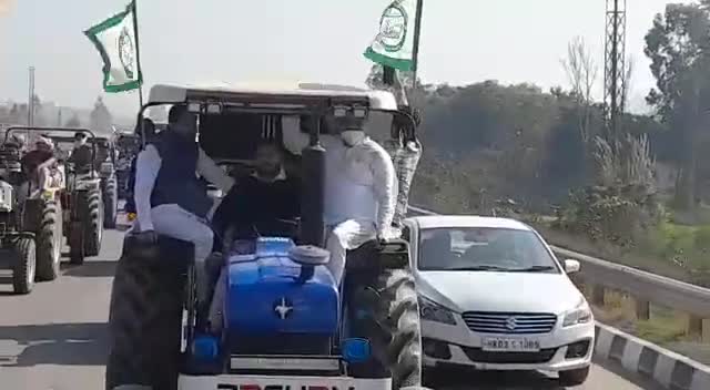 कुछ दिन पूर्व पंचकूला में किसान ट्रैक्टर यात्रा में शामिल हुआ
#wesupportfarmers 
#IStandWithFarmer