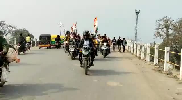 #यूथ कांग्रेस चन्दौली बाइक रैली