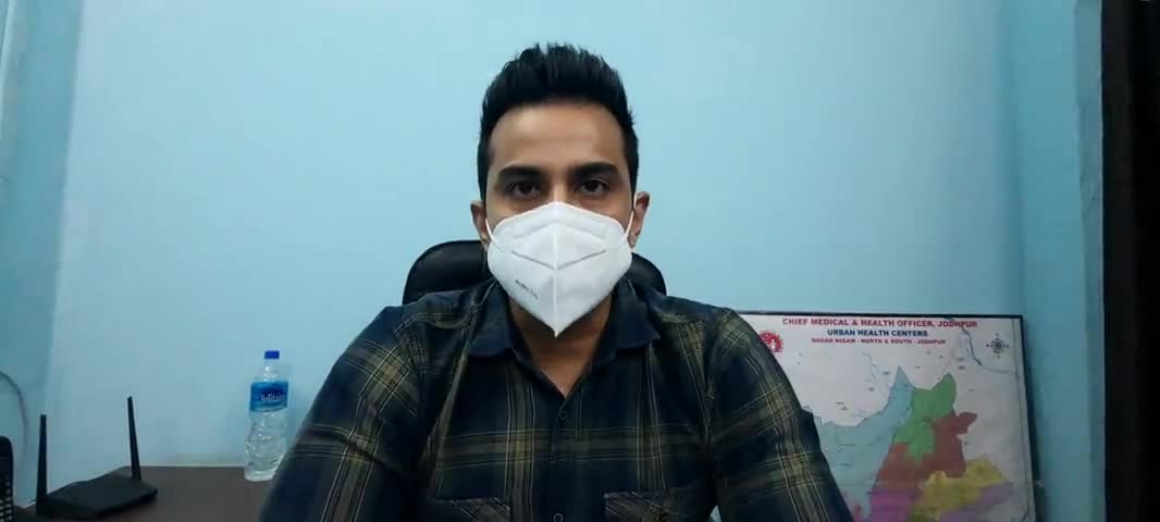 #Jodhpur #CMHO कोरोना अनुरूप व्यवहार अपनाए:- deputy CMHO डॉ. प्रीतम सिंह साँखला
#social_distance #wearmask