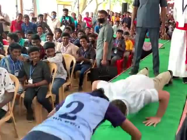 Push up challenge by Merolin Shenigha, a 10th standard Judo enthusiast. 
#Challengeaccepted #ajaylalluinc ﻿#inc.up