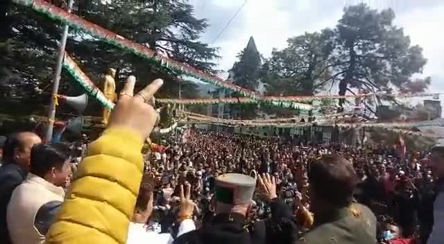 शिमला के चौड़ा मैदान में आयोजित जन आक्रोश रैली 
#जय_कांग्रेस