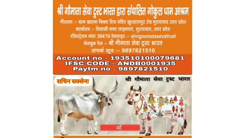 गाय को बीमार होने पर मालिक ने छोड़ा सड़कों  पर छोड़ा
#moradabad 
#upgs
#shri goo mata seva trust