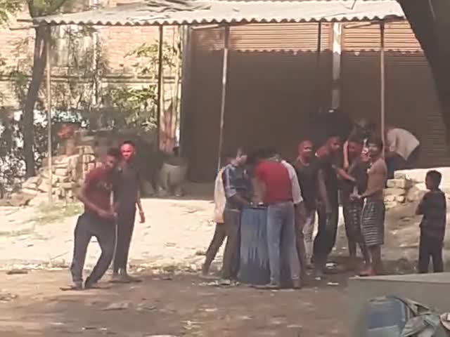 हरीसेनगंज में होली का जश्न मनाते हुए बच्चे #holi2021 #happyholi