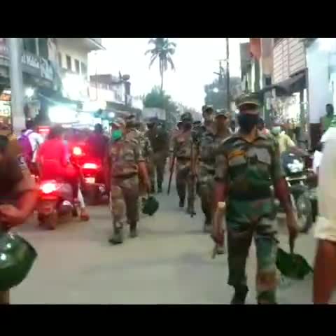 हजारीबाग शहर में निकाला गया फ्लैग मार्च।
#flagmarch