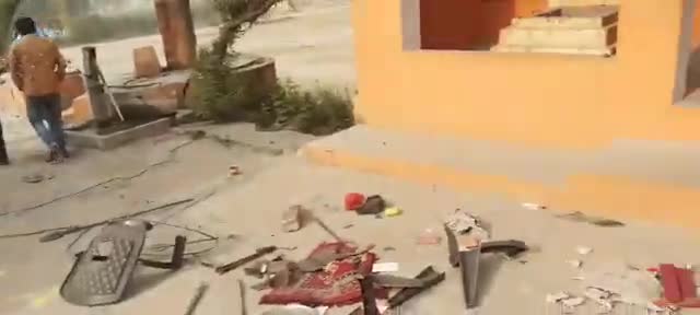 #कोसी मंदिर में असमाजिक तत्वों ने की तोड़फोड़