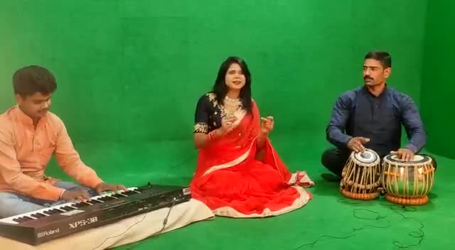 प्रसिद्ध लोकगायिका #singermanishasrivastava का DTV Bharat के लिए गाना शूटिंग