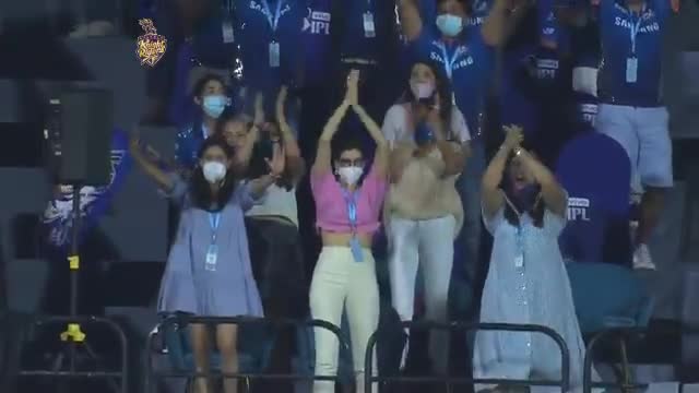 reaction of #MI after snatching match from #KKR . #ipl2021 is full packed action 🙌.