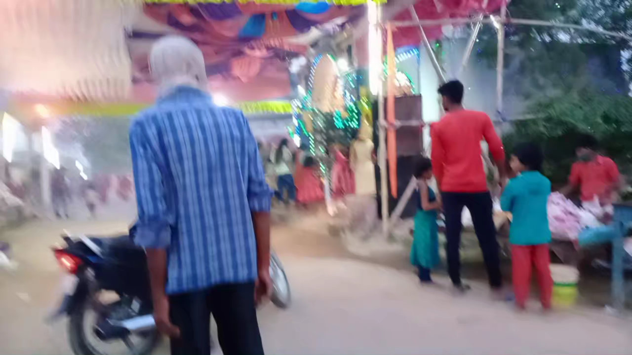 सीतारामपुर मैं मां दुर्गा की पूजा #begusaraitoday