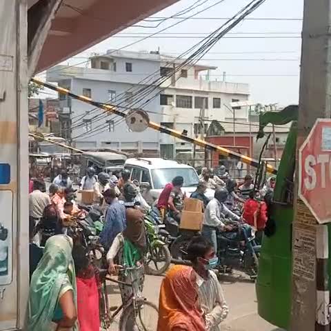 दलसिंहसराय: #दलसिंहसराय में 33 नंबर गुमटी पर लगा ﻿घंटों तक जाम