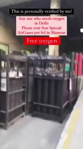 #oxygen Crisis at Delhi peoples can visit here for free refilling.

#covid19 #corona_pandemic_