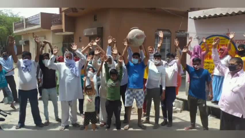 बवानी खेड़ा के लोगों के द्वारा प्रशासन के खिलाफ दर्शाया गया रोष ###Yogesh verma#@