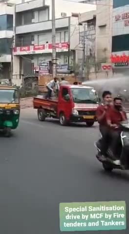 फरीदाबाद: Sanitisation drive by Municipal Corporation Faridabad 
#faridabad #Sanitsation #MCF