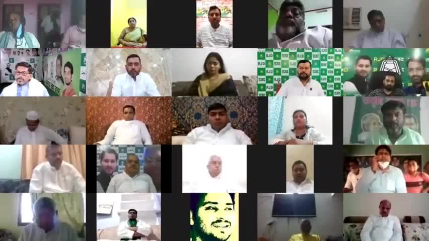 राजद सुप्रीमो #लालू_प्रसाद_यादव ने विधायकों के वर्चुअल संवाद कर कोरोना काल में लोगों की मदद और जागरूक कहने को कहा