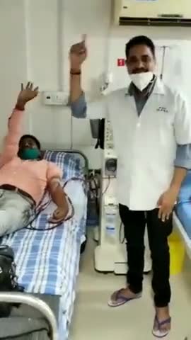 डॉक्टरों का प्रयास करो कोरोना मरीजों को हौसला देने के लिए #covid19कोरोना