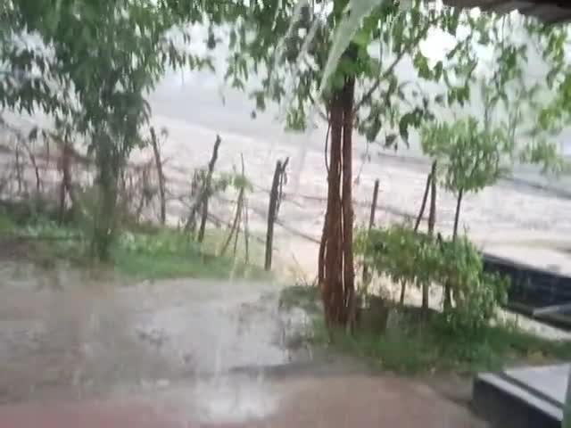 पथरिया: #पथरिया के बोबई ग्राम में जोरों की बारिश खेत हुए लबालब ﻿@