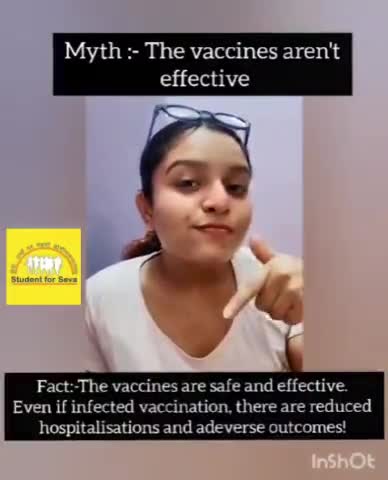 Myths and facts about Covid-19 vaccination.
Please Vaccinate yourself.
#Vaccination_awareness_drive 
#SFS
#abvpdelhi