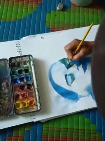 चांडिल: घोड़ानेगी कलाकार द्वारा खुबसूरत watercolor portrait  .
#ghoranegi
#watercolor #portrait
