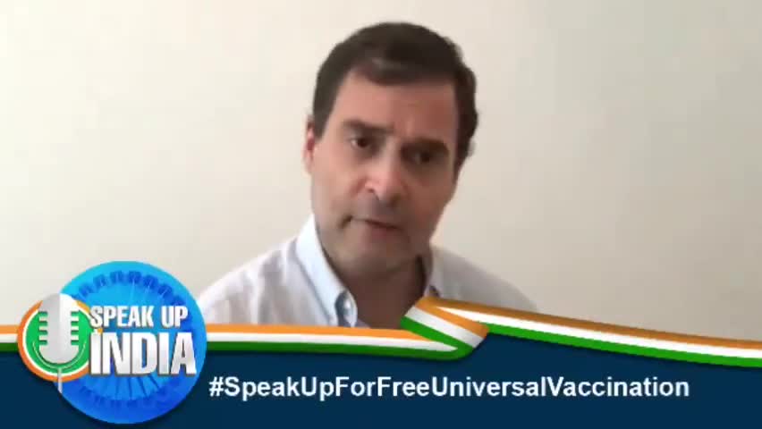 माo श्री राहुल गांधी जी
#SpeakUpForFreeUniversalVaccination
#inc.up 
#plpunia 
#tanujpunia67