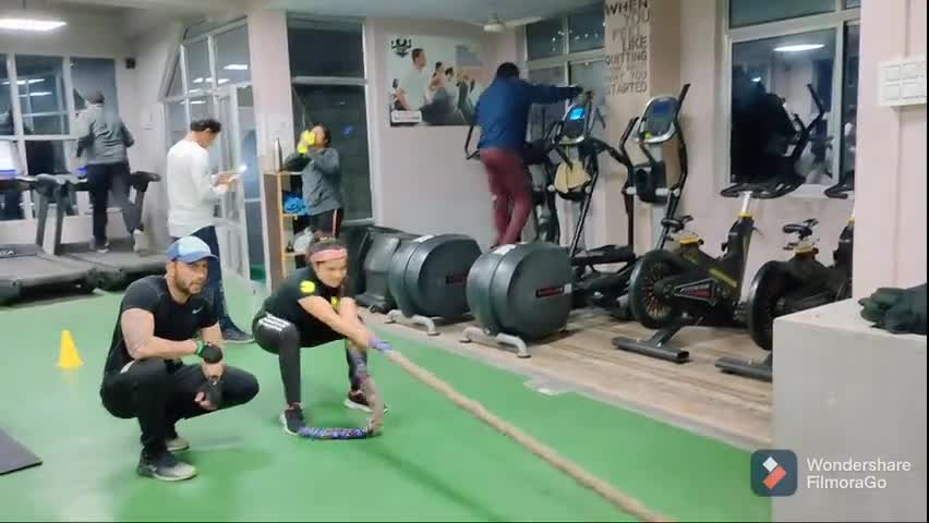 my personal training session at RD gym #corona #newsupdate #home #covid19 #indian #stayhome #healthtips #coach #sports