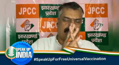 प्रधानमंत्री जी,हमारा टिका हमें दीजिए"one nation one vaccination"की बात करते हुए सभी को टीका मुफ्त दें :राजेश ठाकुर 
 #SpeakUpForFreeUniversalVaccination
