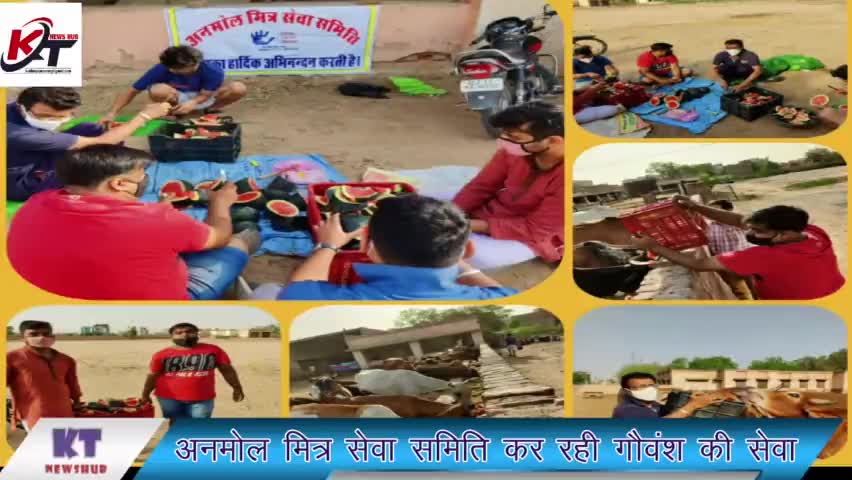 #अनमोल मित्र सेवा समिति के माध्यम से लोग इस #ग्रीष्म काल में कर रहे #गोवंश की सेवा
#शहरवासियों से मिल रहा भरपूर सहयोग