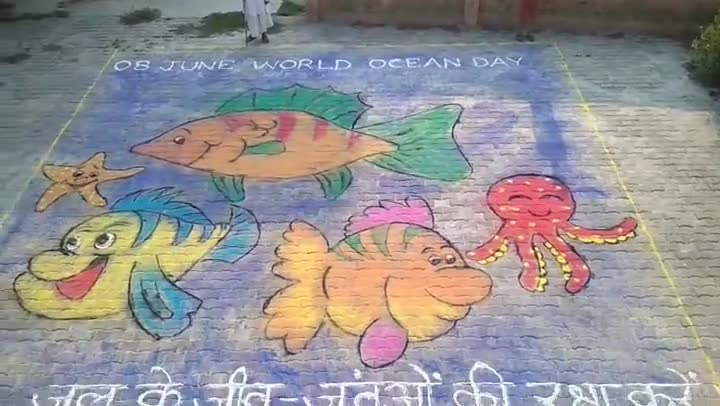 #WorldOceansDay के शुभावसर पर गाँव #Bhadana #Jhajjar #Haryana की चौपाल से बेटी अंशुल शर्मा व उनके पिता मुकेश शर्मा का एक