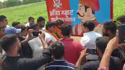 #आज #राजपूत_सम्राट #पृथ्वीराज_चौहान जी की #जयंती के #उपलक्ष में #बुलंदशहर #विधानसभा के गांव #औलीना के चार मुख्य मार्गों