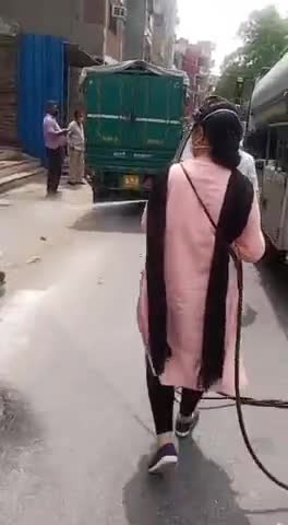 SBI बैंक और गीता कॉलोनी मार्केट मै #Sanitize किया।