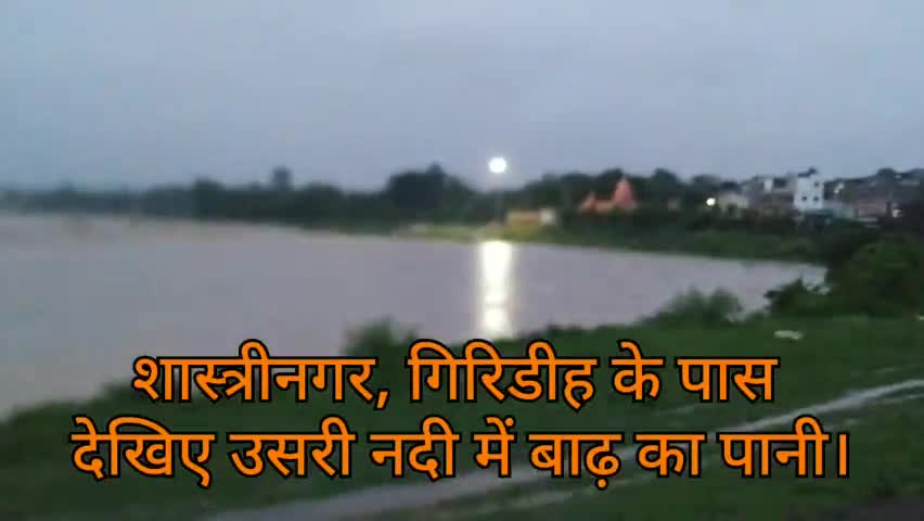 गिरिडीह: उसरी नदी में आई भयानक बाढ़। शास्त्रीनगर (गिरिडीह) 
#giridih #nadi #badh #barsat #monsoon #2021