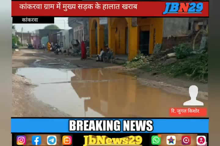 भूपालसागर: कांकरवा । हल्की बारिश से कीचड़ मई हुई सड़क
#jbn29 #भूपालसागर #चित्तोड़गढ़  #