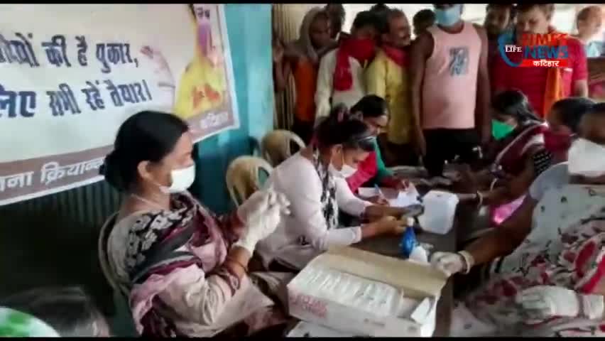 #अमदाबाद :- कैंप लगाकर लोगों को दी गई कोविड 19 की वैक्सीन ।
