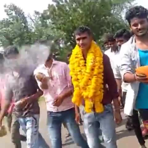 उदयनगर: #Rajesh paradkiya ka CISF me selection hone pr udainagr me really