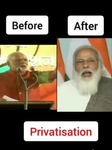 जब मोदी जी सता में नही थे तो प्राइवेटाइजेशन के खिलाफ थे, और अब समर्थन कर रहे हैं! #privatisation #modi #modihaitomumkin